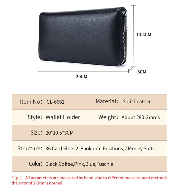 Two-Layer Cowhide Leather Organ Card Holder Multiple-Card RFID Anti-Theft Wallet Bag(Coffee) by bashfashion