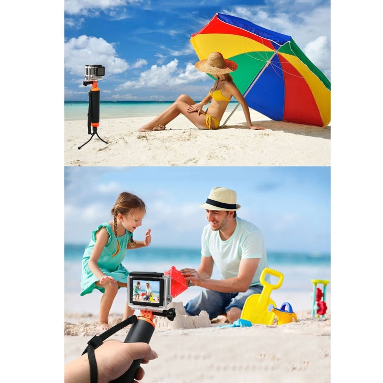 Floating Handle Grip with Tripod Holder & Adjustable Anti-lost Strap for GoPro, Insta360, DJI and Other Action Cameras by bashfashion