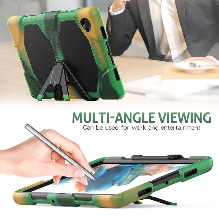 For Samsung Galaxy Tab A8 10.5 2021 X200 / X205 Colorful Silicon + PC Tablet Case(Camouflage) by bashfashion