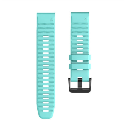 For Garmin Fenix 7X Silicone Watch Band(Mint Green) by bashfashion