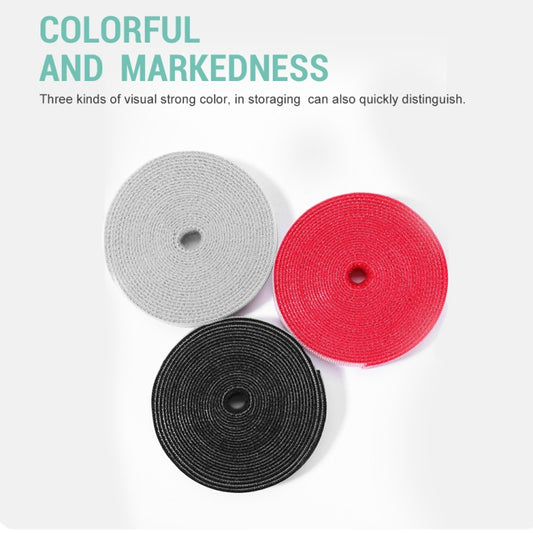 DUX DUICS Stoyobe Circle Hook and Loop Cable Ties, Length: 3m(Grey) by DUX DUCIS