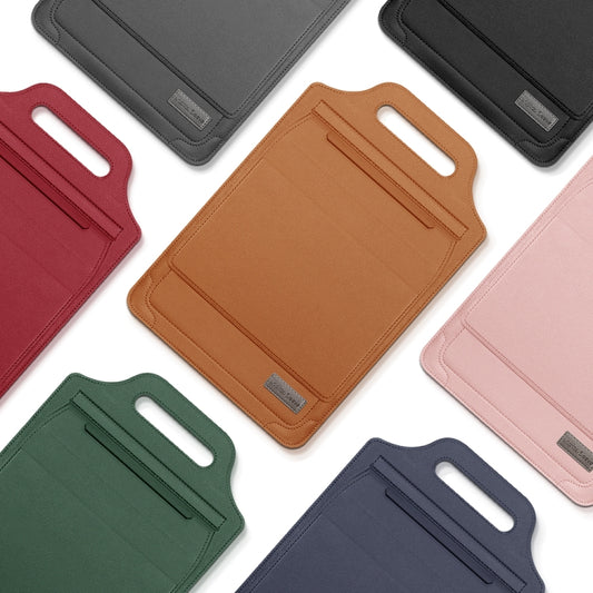 13 inch Multifunctional Mouse Pad Stand Handheld Laptop Bag(Red) by bashfashion