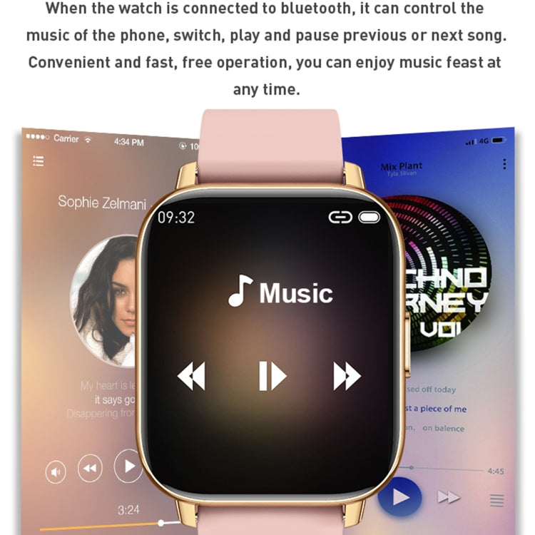 Rowatch 2S 1.65 inch TFT Screen Smart Watch, Support Blood Pressure Monitoring/Sleep Monitoring(Pink) by bashfashion