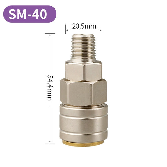 LAIZE SM-40 10pcs C-type Self-lock Pneumatic Quick Fitting Connector by LAIZE