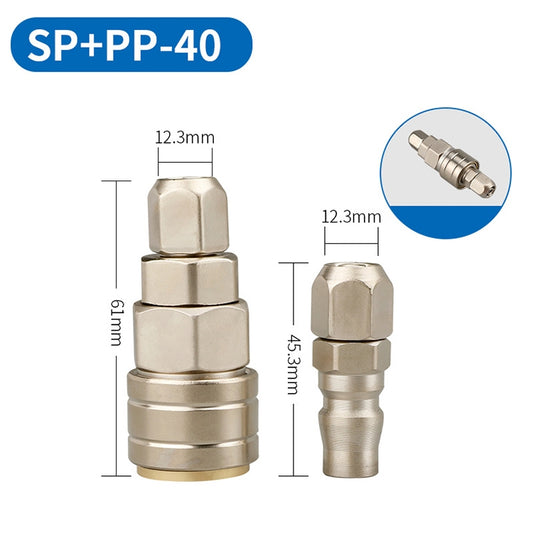 LAIZE SP+PP-40 10pcs C-type Self-lock Pneumatic Quick Fitting Connector by LAIZE