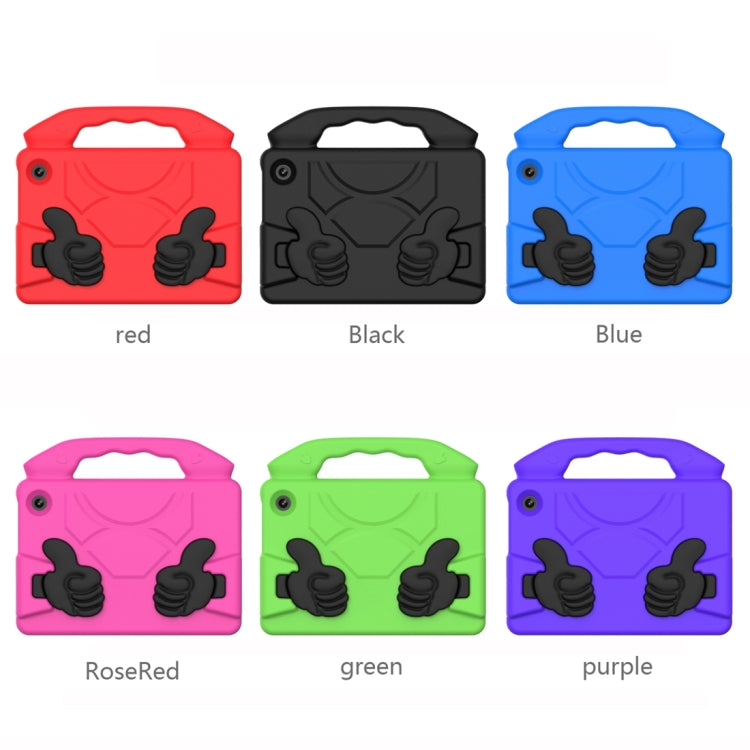 For Amazon Kindle Fire 7 2022 Children EVA Shockproof Tablet Case with Thumb Bracket(Blue) by bashfashion