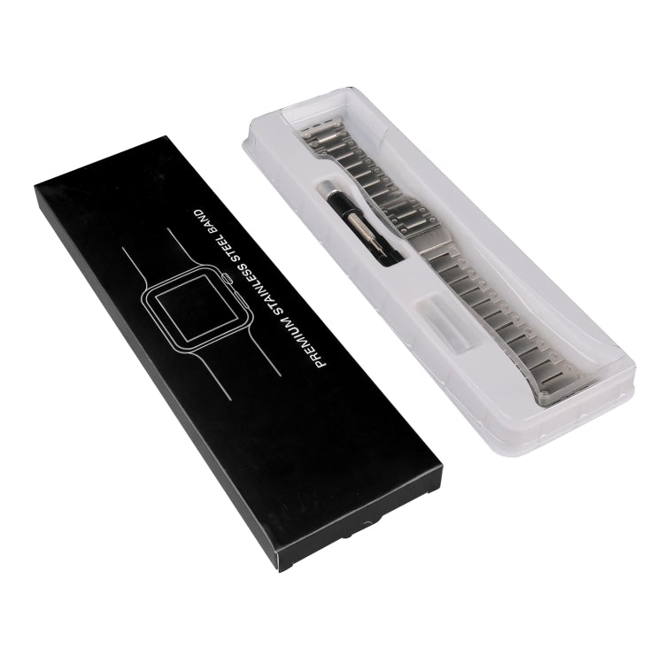 Double Rows Metal Watch Band For Apple Watch 4 44mm(Titanium) by bashfashion