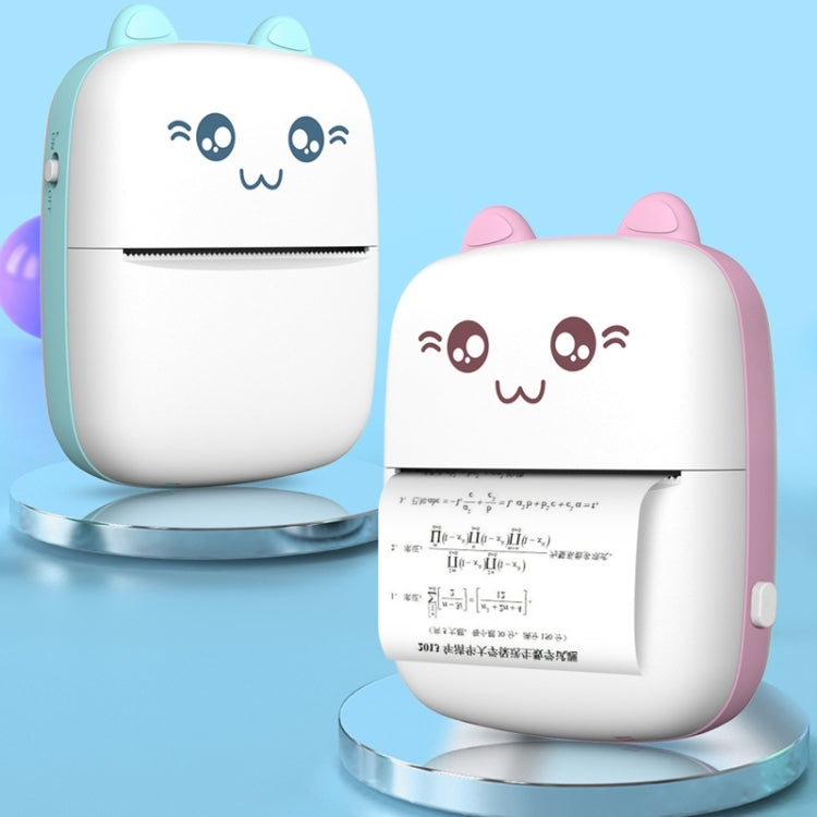 C9 Mini Bluetooth Wireless Thermal Printer With 5 Papers & 5 Sticker & 3 Color Papers(Pink) by bashfashion