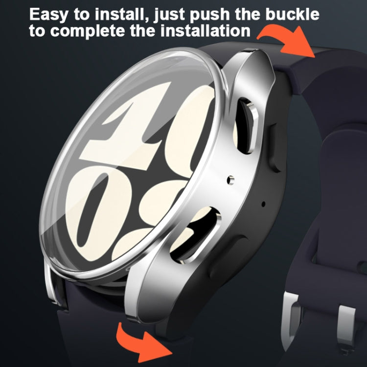 For Samsung Galaxy Watch FE 40mm Full Coverage Electroplated TPU Watch Protective Case(Grey) by bashfashion