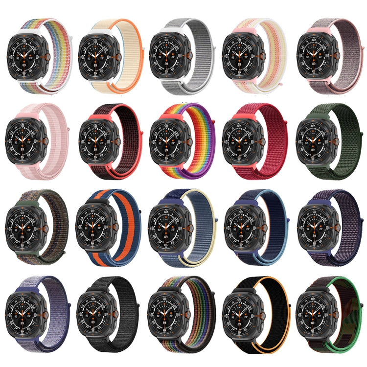 For Samsung Galaxy Watch Ultra 47mm / Ultra 2025 Plastic Connector Nylon Loop Watch Band(Unity Mosaic) by bashfashion