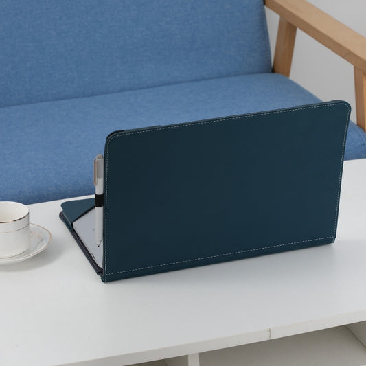 For Microsoft Surface Laptop Studio 2 Vegan Leather Laptop Protective Case(Dark Green) by bashfashion