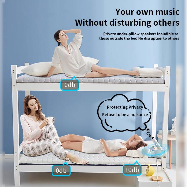 QY10-B Bone Conduction Bluetooth 5.3 Sleep Speaker(White) by bashfashion