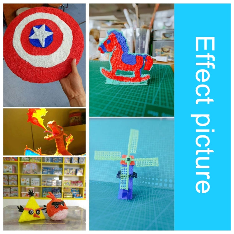 5m 1.75mm Low Temperature PCL Cable 3D Printing Pen Consumables(Grey) by bashfashion