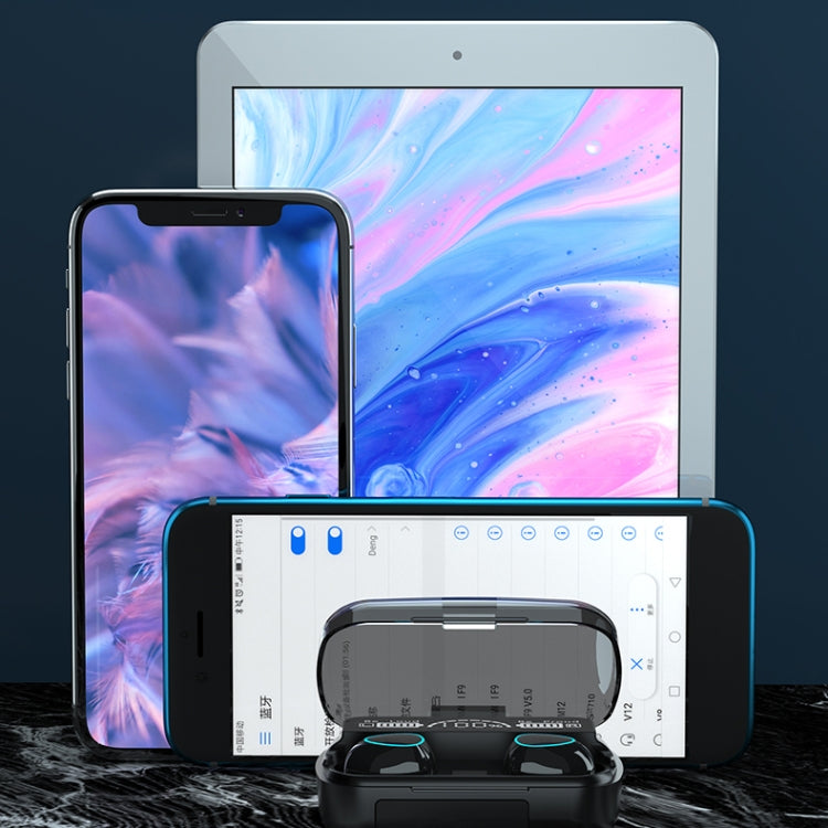 M10 Bluetooth 5.1 TWS Digital Display Wireless Bluetooth Earphone with Charging Box, Support Touch & Siri & Battery Display(Black) by bashfashion