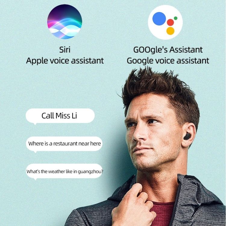 A6S IPX4 Waterproof Bluetooth 5.0 Wireless Bluetooth Earphone with Charging Box, Support for HD Calls & Siri & IOS Power Display (Green) by bashfashion