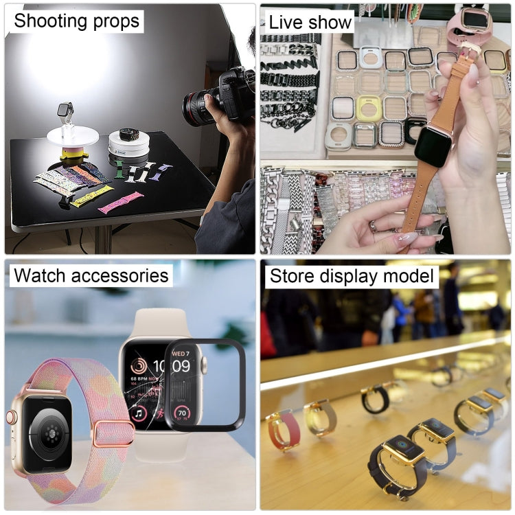 For Apple Watch SE 2022 44mm Black Screen Non-Working Fake Dummy Display Model, For Photographing Watch-strap, No Watchband (Midnight) by bashfashion