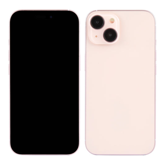 For iPhone 15 Black Screen Non-Working Fake Dummy Display Model (Pink) by bashfashion
