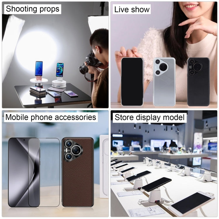 For Huawei Pura 70 Pro+ Black Screen Non-Working Fake Dummy Display Model (Silver) by bashfashion