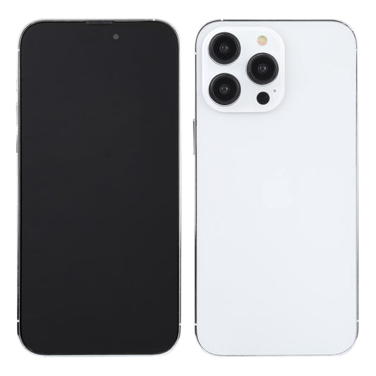 For iPhone 14 Pro Max Black Screen Non-Working Fake Dummy Display Model(Silver) by bashfashion