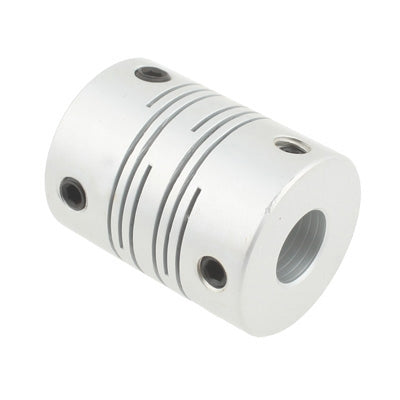 CNC Stepper Motor Flexible Coupling Coupler (6.35x8mm)(Silver) by bashfashion