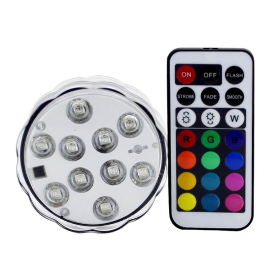 Colorful Remote Control Decoration Diving Lamp, 10-LED with Remote Control(White) by bashfashion