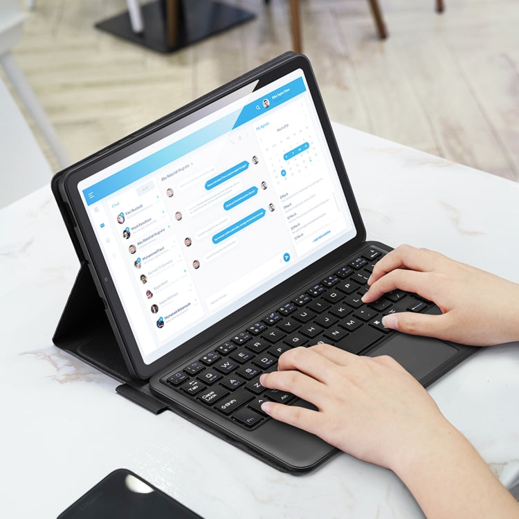 For Samsung Galaxy Tab S6 Lite 2024 / 2020 DUX DUCIS Detachable Bluetooth Keyboard Ultrathin Horizontal Flip Leather Tablet Case with Touchpad & Smart Sleep Function & Holder (Black) by DUX DUCIS