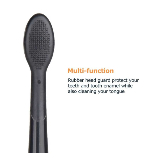 4 PCS Toothbrush Heads and Caps for Mornwell D01/D02 Electric Toothbrushes(Black D902) by bashfashion