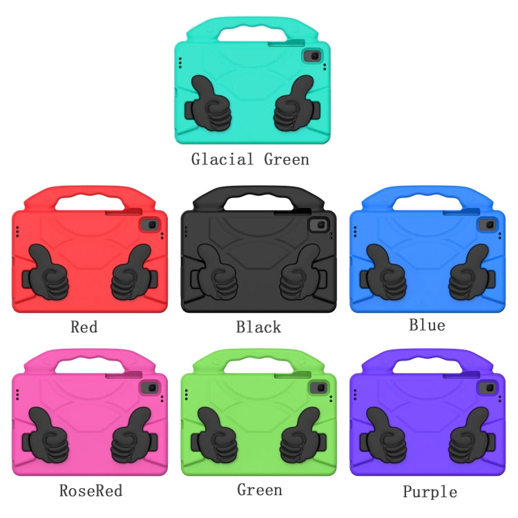 For Samsung Galaxy Tab A8 10.5 2021 X200 / X205 Thumb Bracket EVA Shockproof Tablet Case(Purple) by bashfashion