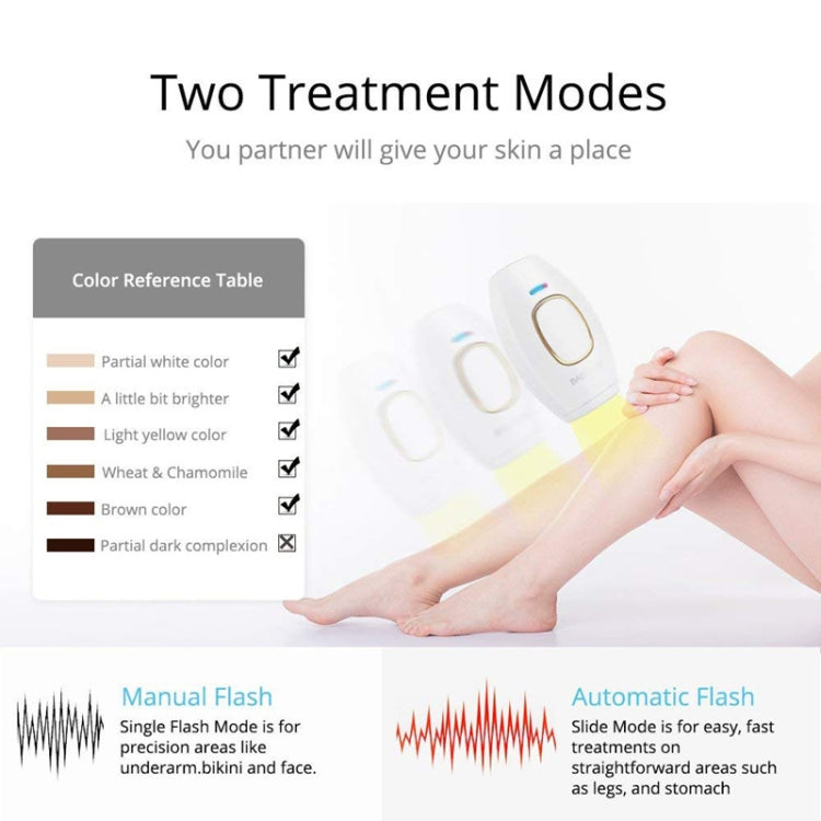 H01 Portable Home Use Laser IPL Hair Removal Devicepainless Epilator Permanent, Specification:US Plug(Black) by bashfashion