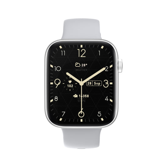 P59 2.01 inch Color Screen Smart Watch,Support Heart Rate Monitoring / Blood Pressure Monitoring / Blood Oxygen Monitoring(Silver) by bashfashion