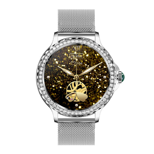 NX19 1.3 inch IP68 Waterproof Color Screen Smart Watch,Support Heart Rate / Blood Pressure / Blood Oxygen Monitoring(Silver) by bashfashion