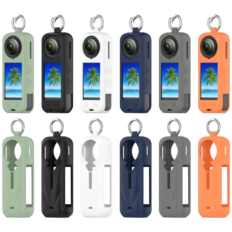 For Insta360 X5 Silicone Protective Case(Orange) by bashfashion