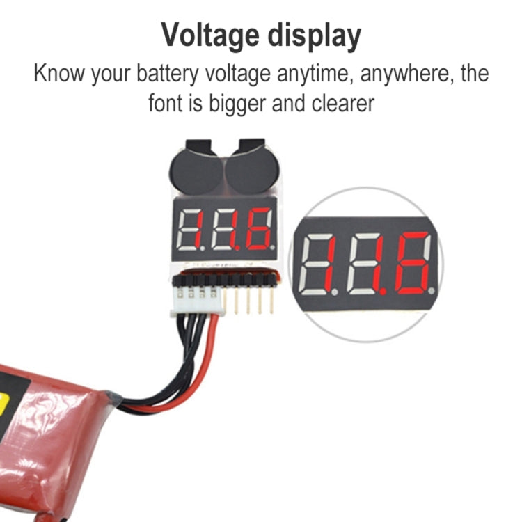 Battery Voltage Tester Low Voltage Buzzer Alarm by bashfashion