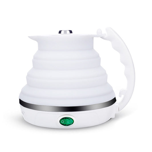Portable Folding Silicone Intelligent Constant Temperature Travel Camping Electric Kettle, Power cord specification:US Plug(White) by Baby Travel