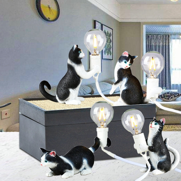Cat Light Animal Table Lamp Mini Night Light, Power Plug:US Plug(Look at the Tail) by bashfashion