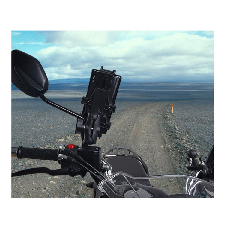 Motorcycle Multi-Function Mobile Phone Holder Adjustable Universal Locomotive Riding Anti-Shake Fixed Equipment(All-rounder Y) by bashfashion