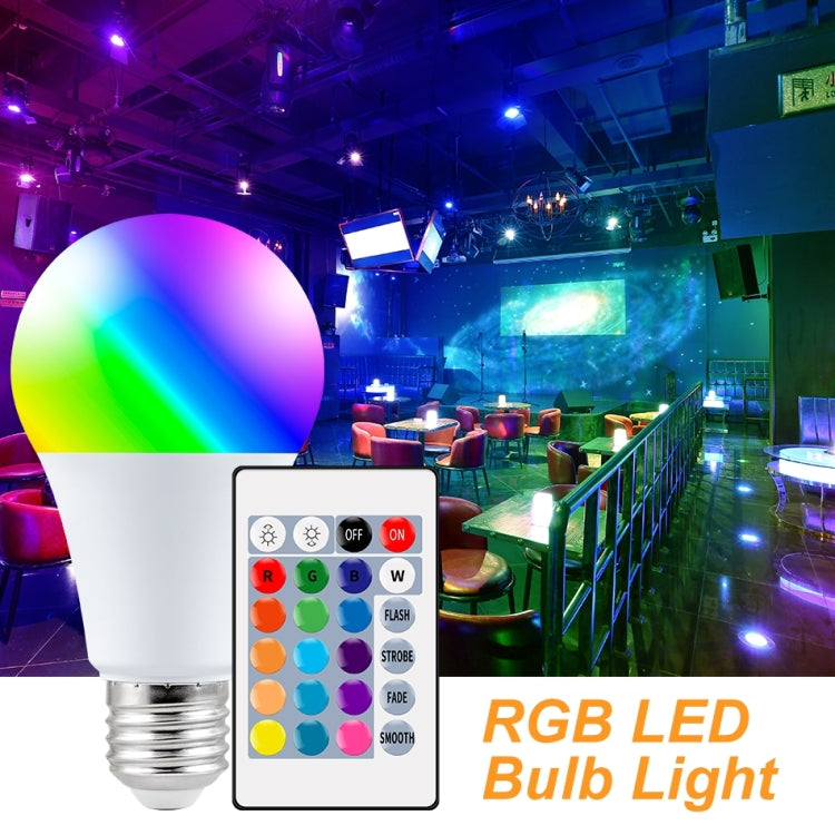 Smart Remote Control RGB Bulb Light, Power: 20W(White) by bashfashion