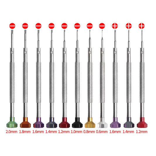 3 PCS LSD5075 Color Screwdriver Watch Repair Tool, Model: 0.8mm Word by bashfashion