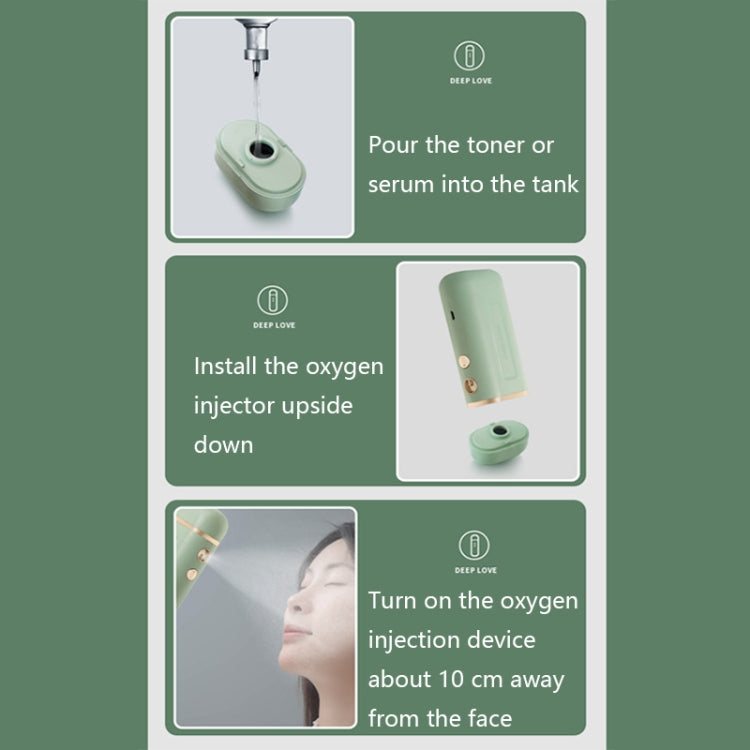 Yc168 Portable High Pressure Nano Oxygen Injector(Blue) by bashfashion