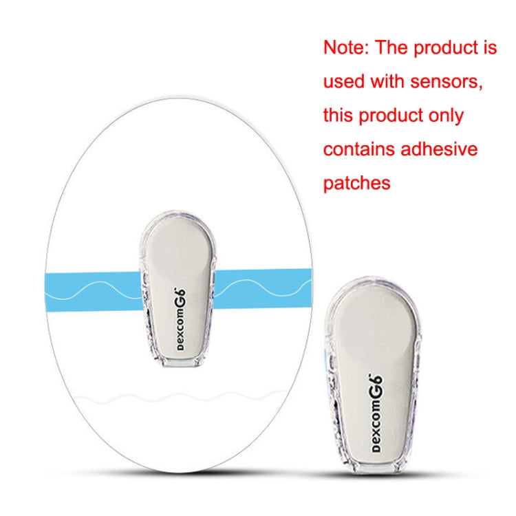 10 PCS 048 Blood Glucose Monitoring Probe Stickers Sweat-proof Sensor Adhesive Patch(Transparent) by bashfashion