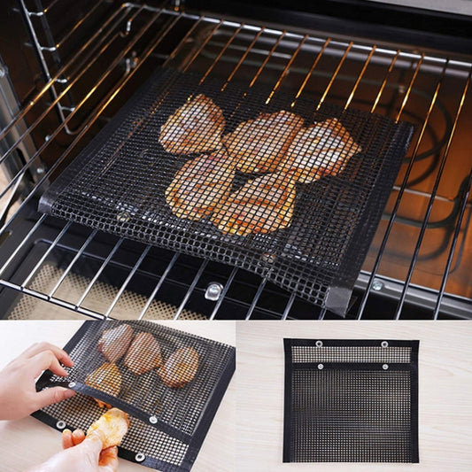 Vc005 BBQ Non-Stick Mesh Grilling Bag, Size: Black (24 x 14cm) by bashfashion