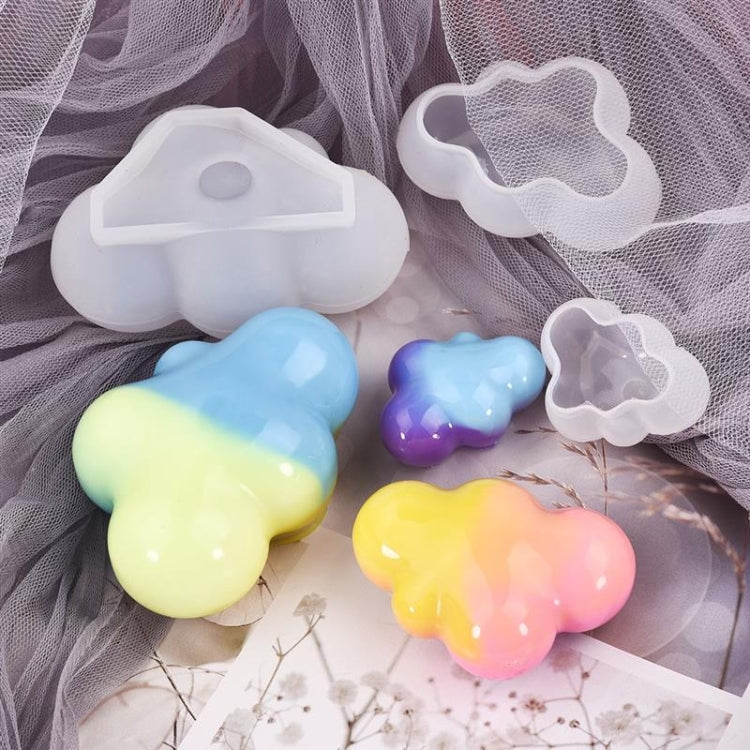 2 PCS Cloud DIY Mirror Silicone Mold, Specification: Small by bashfashion