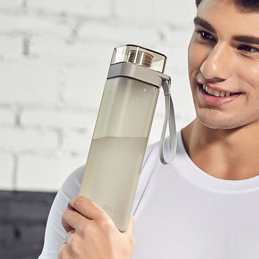 Diller D8646 Square Shape Fitness Leakproof Water Bottle, Capacity: 700ml(Blue) by Diller