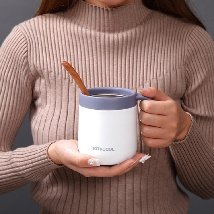 Round Bottom Flip Lid Office Cup Drinking Cup With Handle, Capacity: 350ml(Gold) by bashfashion