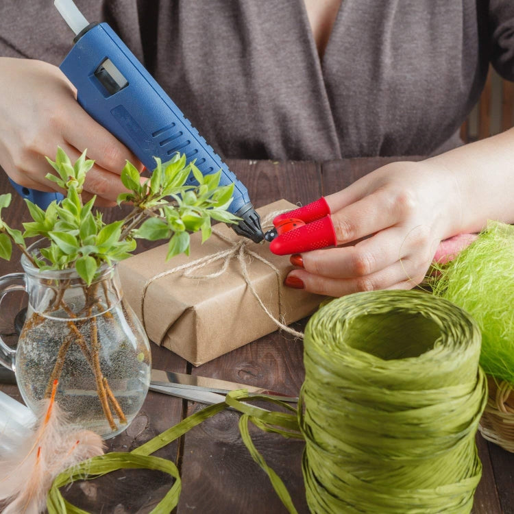 4 Sets Anti-scalding Non-slip High Temperature Resistant Silicone Finger Cuff With Particles(Random Color) by bashfashion