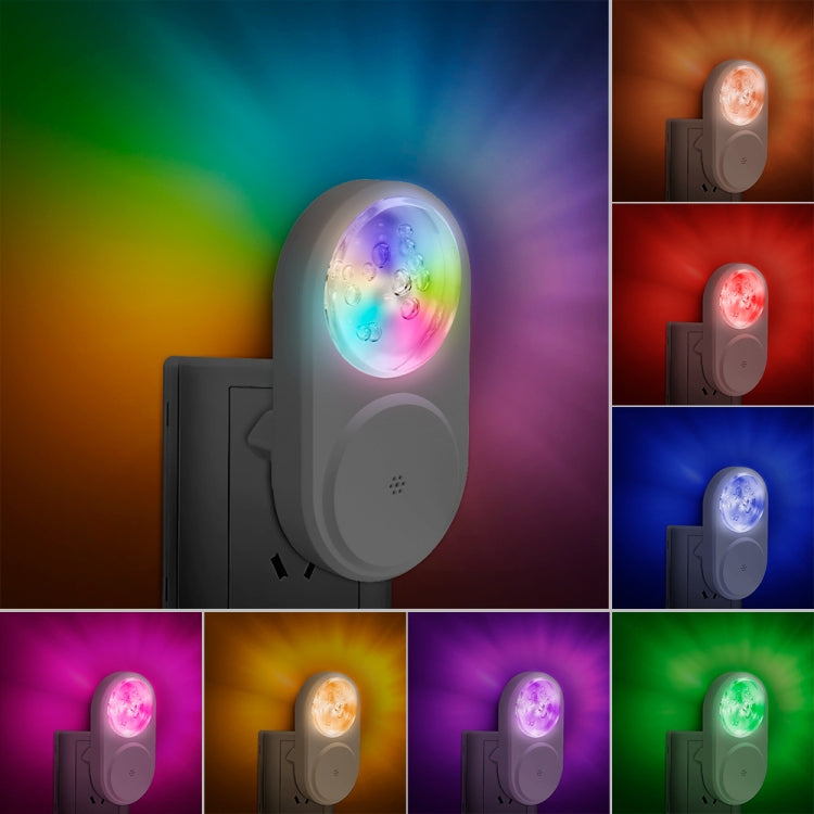 2 PCS Smart LED Light Control Night Light RGB Colorful Atmosphere Light with Sleeping Light(UK Plug) by bashfashion