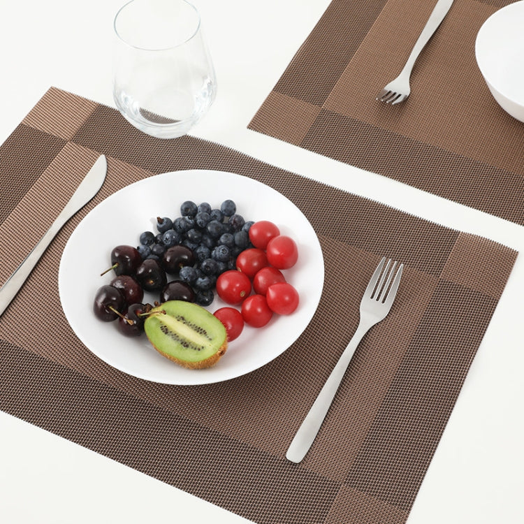 PVC Heat-insulating Non-slip Table Mat(Brown) by bashfashion