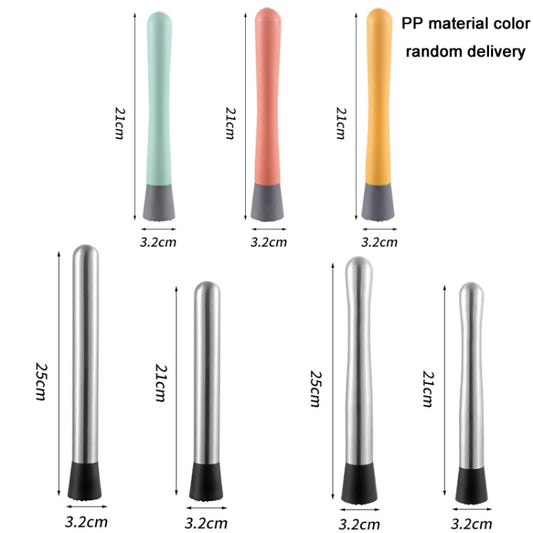 Cocktail Lemon Stirrer Bar Crushed Ice Hammer, Specification: Thick Waist 21cm by bashfashion