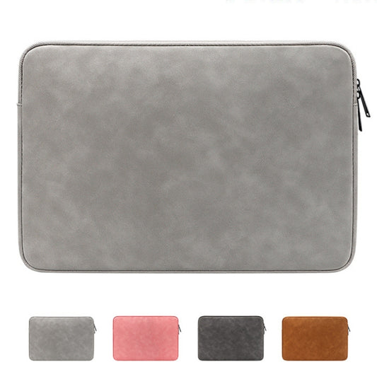 ND12 Lambskin Laptop Lightweight Waterproof Sleeve Bag, Size: 13.3 inches(Deep Gray with Bag) by bashfashion