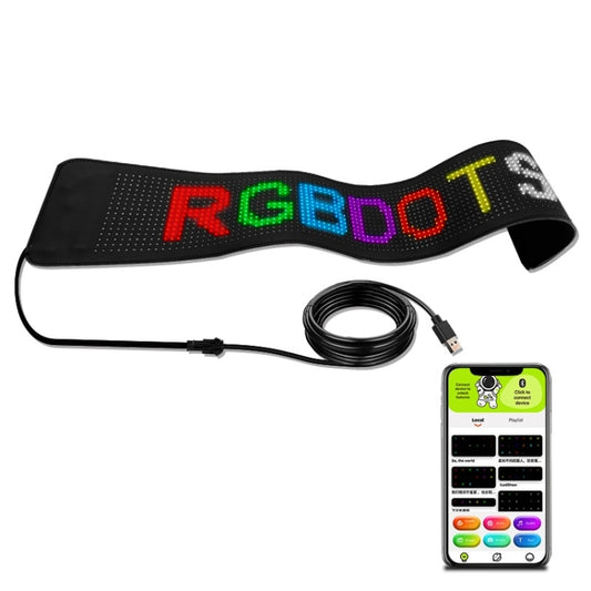 788x90mm Vehicle Rear Window Color Flexible LED Electronic Screen by bashfashion